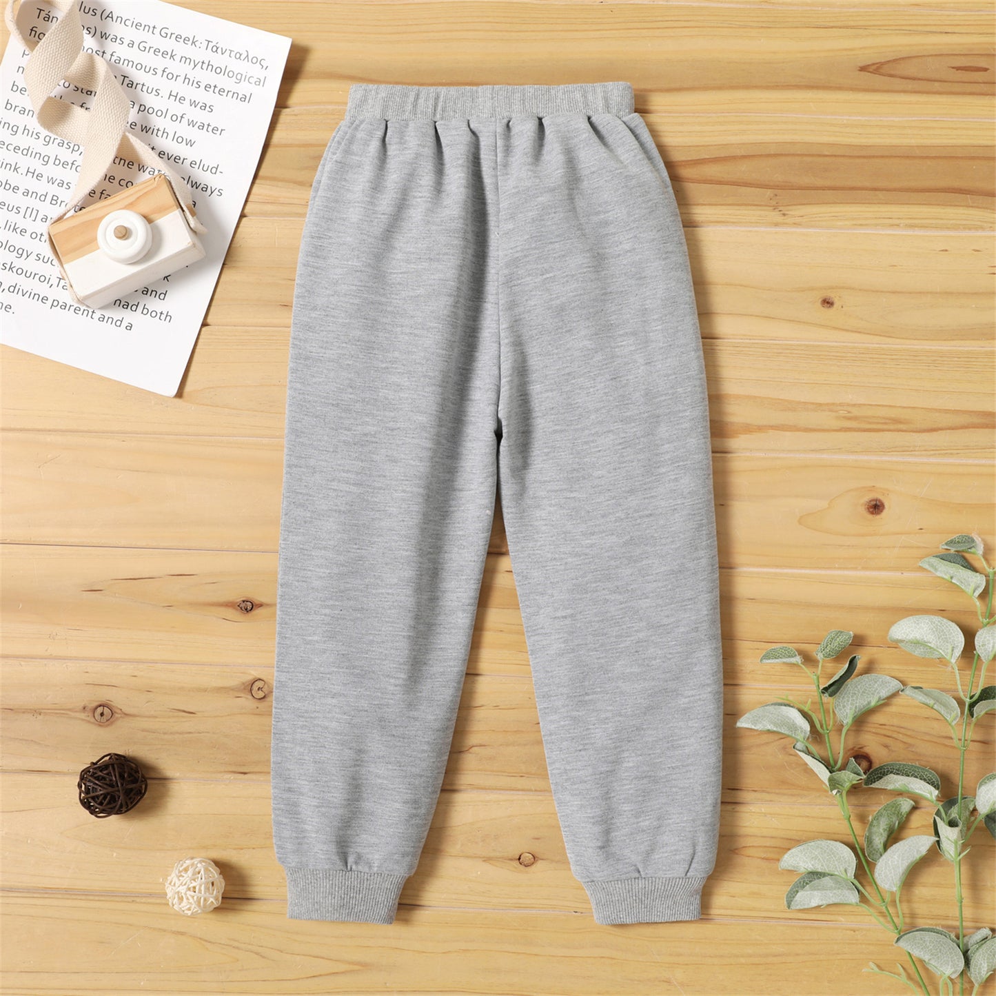 Toddler Boy/Girl Casual Cotton Elasticized Pants Grey