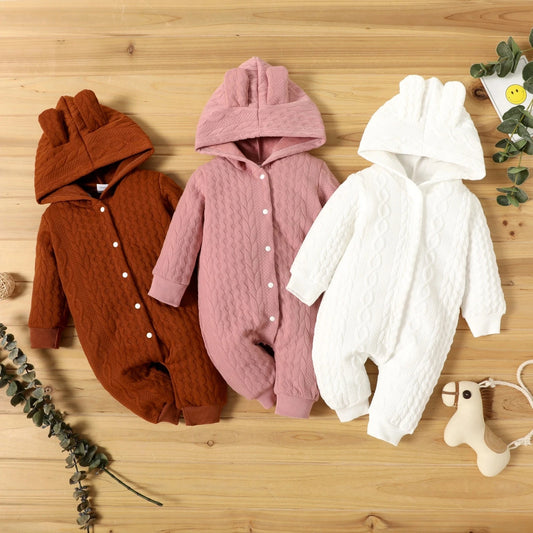 Winter Hooded Long Sleeve Jumpsuit
