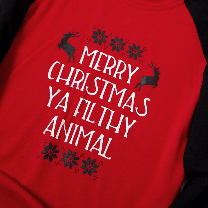 Christmas Letter Print Flame resistant JumpSuit