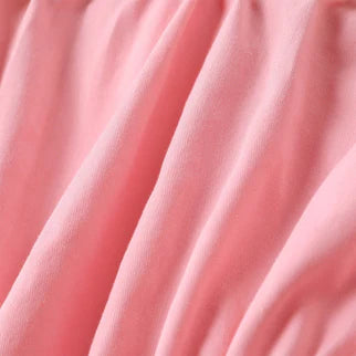 Cotton Solid & Floral-print Spliced Lace Flutter-sleeve Romper with Headband Set