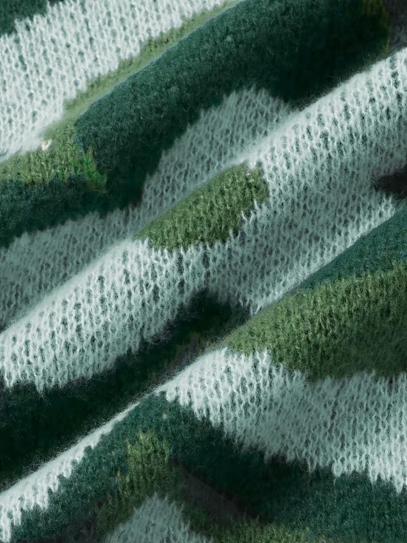 Floral Print Crew Neck Sweater, Casual Long Sleeve Sweater for Autumn and Winter, Women's Clothing