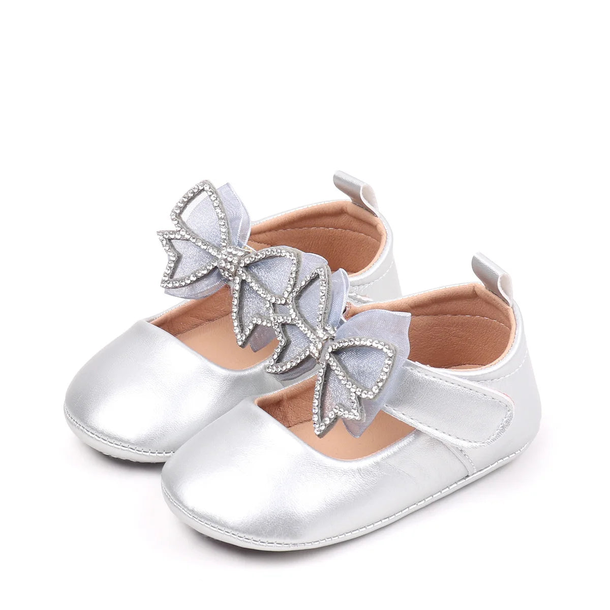 Adorable Baby Shoes with Sparkly Butterfly Soft and Comfortable -H