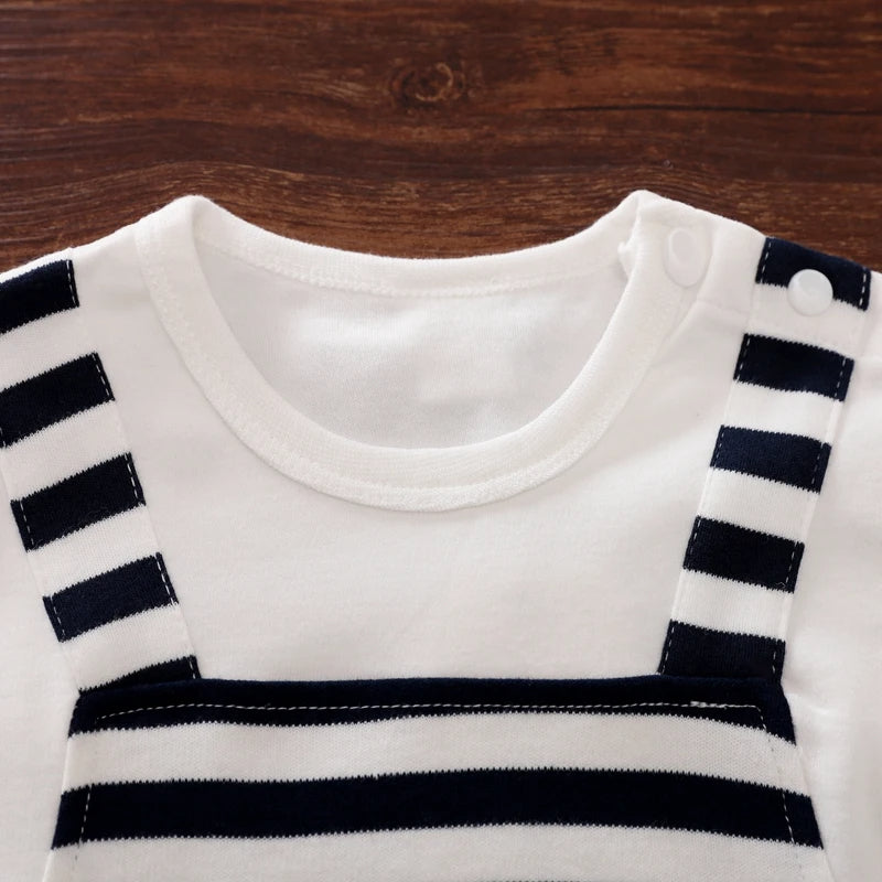Baby Boy Stripe Formal Jumpsuit