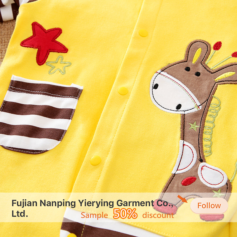 Cartoon Casual Jumpsuit Yellow