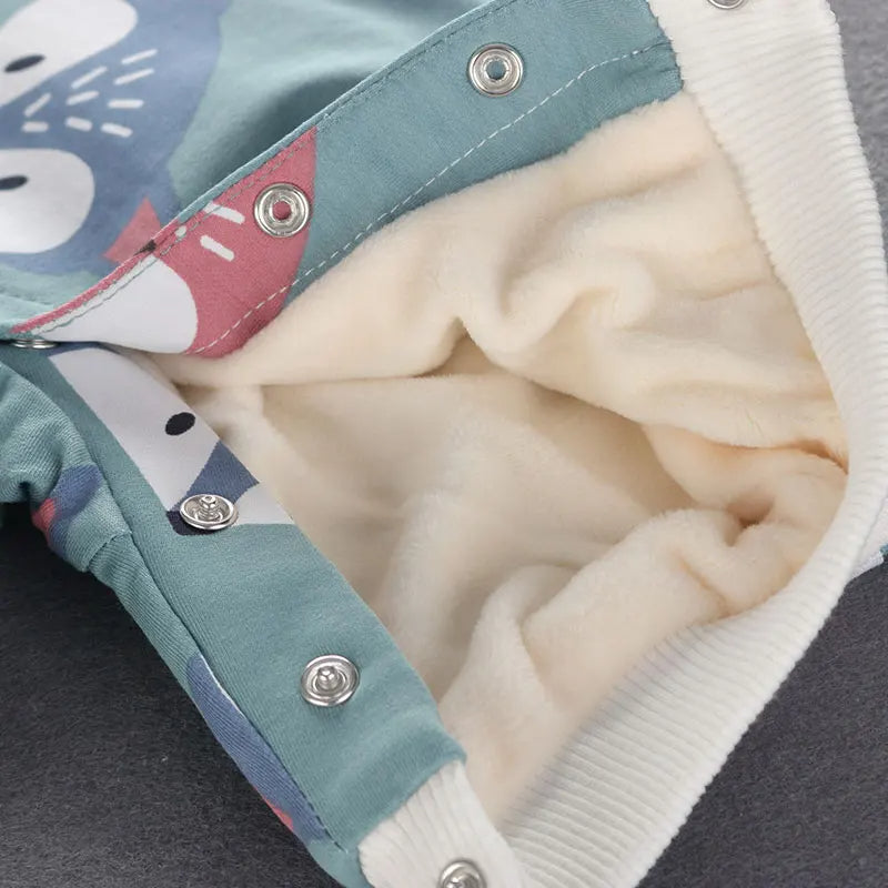 Warm Hooded Long Sleeve Jumpsuit