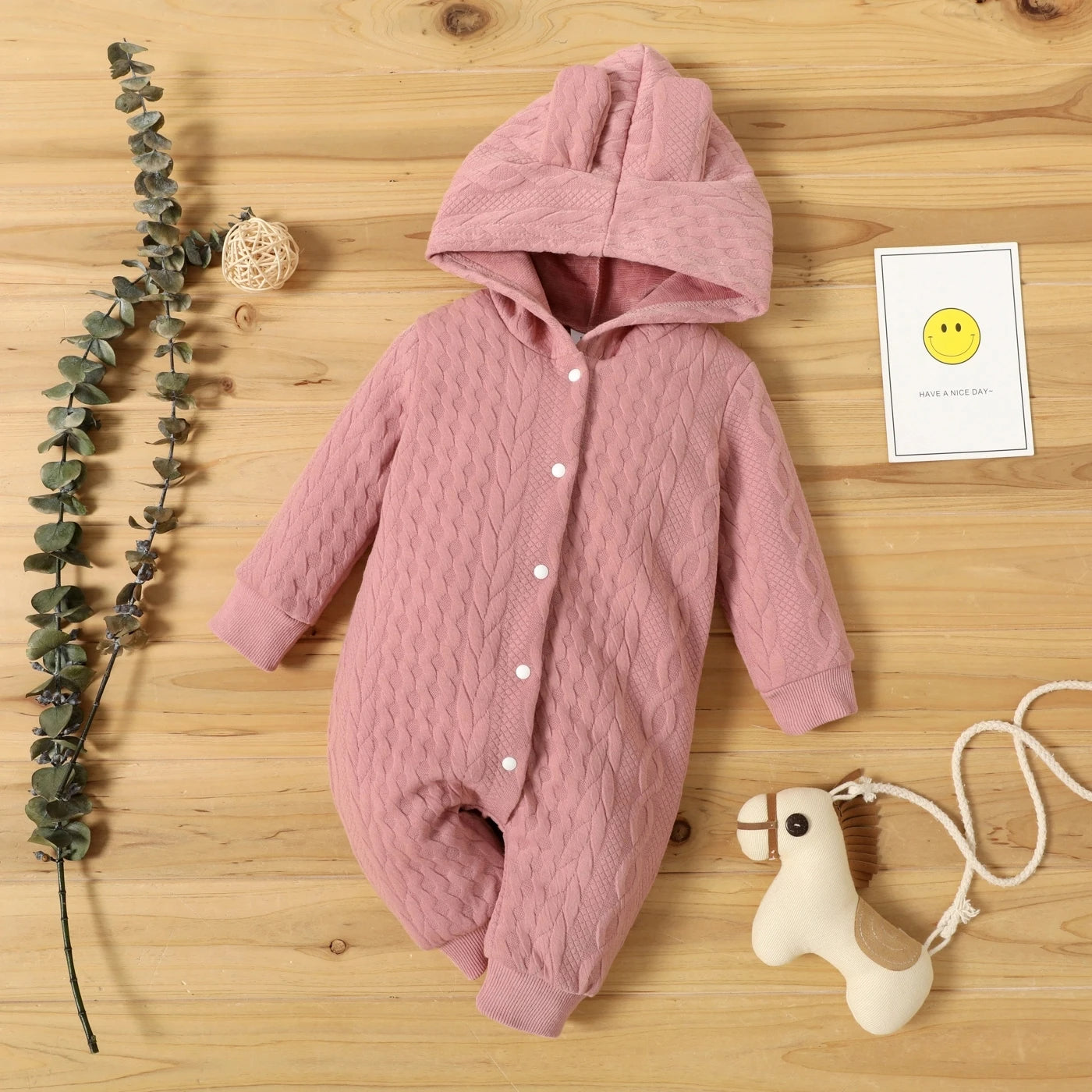 Winter Hooded Long Sleeve Jumpsuit