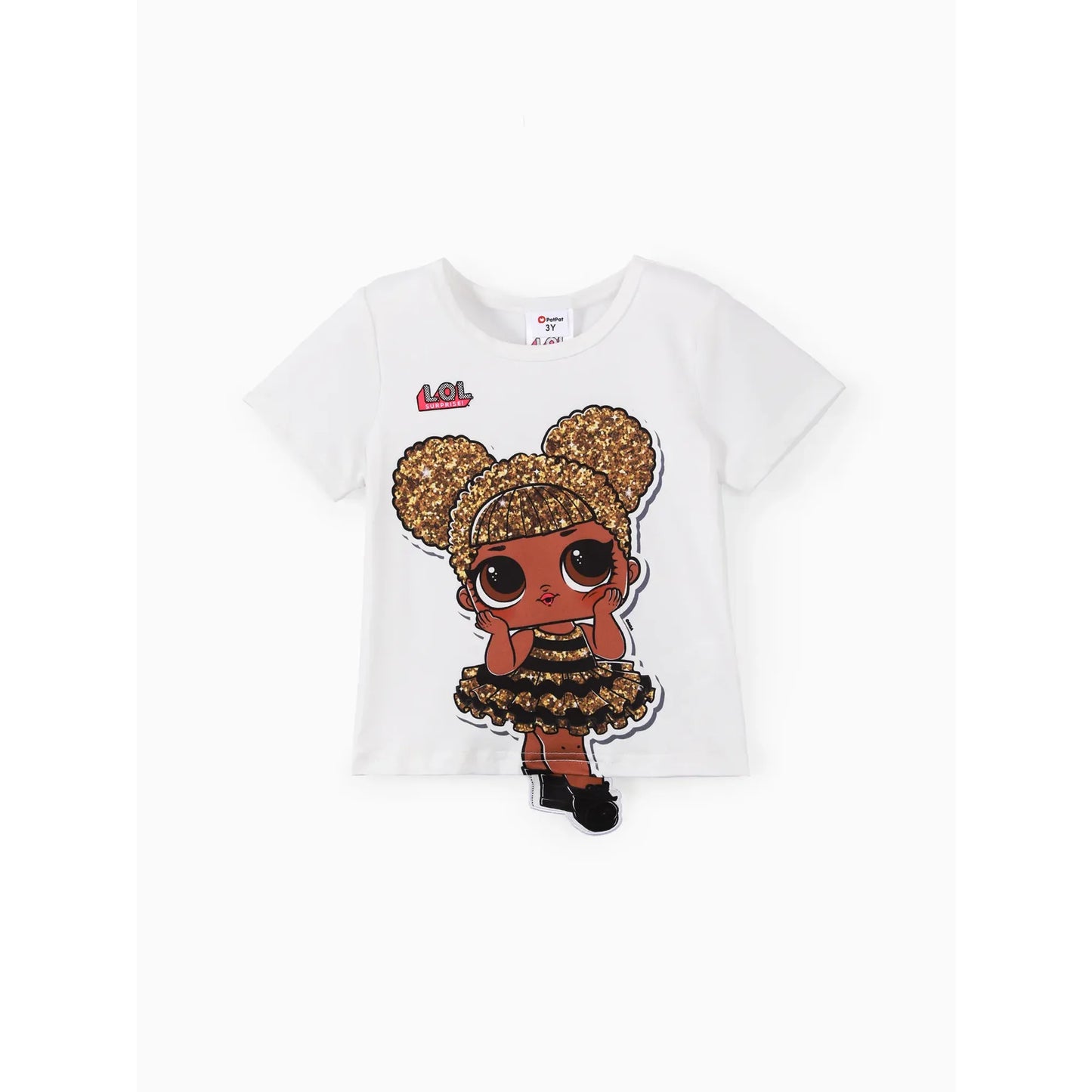 L.O.L. SURPRISE! Girls Outfits Graphic Sequins Short Sleeves Tee