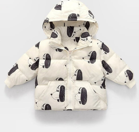 Dog-Print All-Over Padded Jacket by Bobo Choses