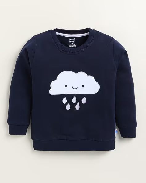 Boys Graphic Crewneck Sweatshirt – Trendy Print for Everyday Wear