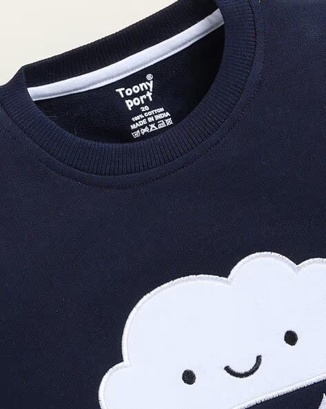 Boys Graphic Crewneck Sweatshirt – Trendy Print for Everyday Wear