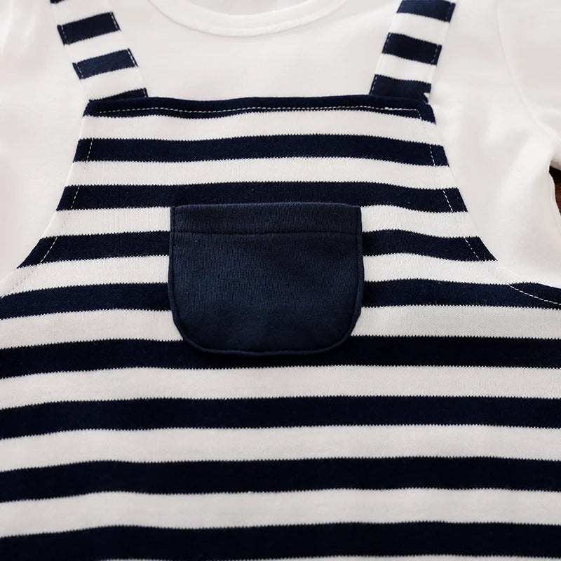 Baby Boy Stripe Formal Jumpsuit