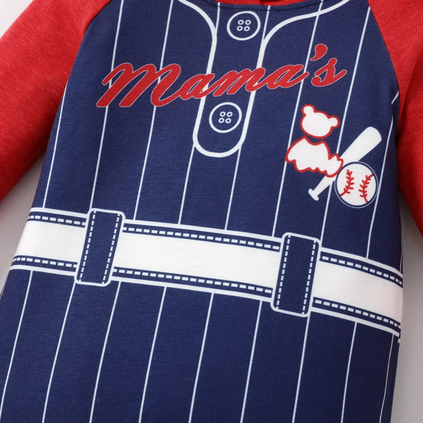 Sporty Style Baseball Player Hooded Long Sleeve Jumpsuit