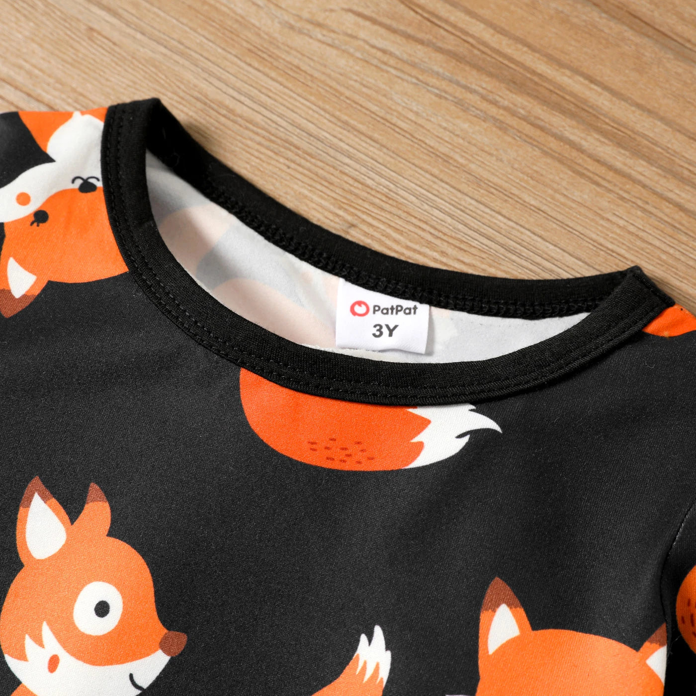 Boy Fox Print Long-sleeve Tee