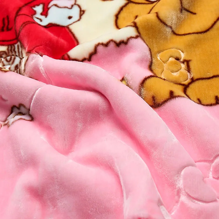 Double Layer Double Sided Cloud Blanket -H