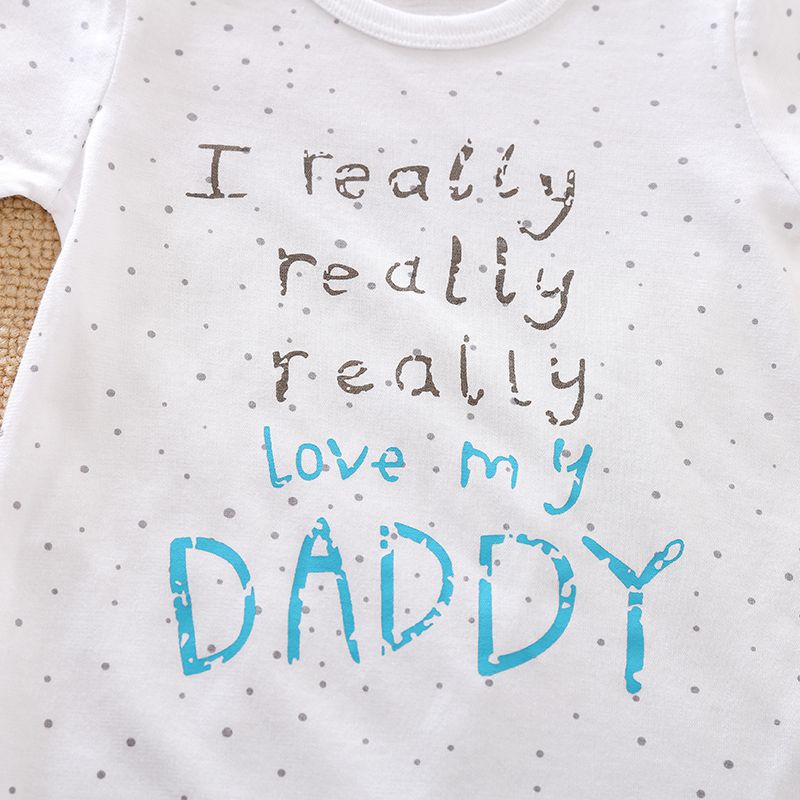 Adorable I love Dad Summer Romper