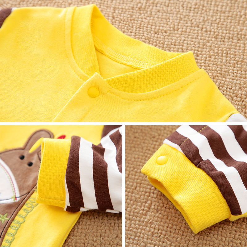 Cartoon Casual Jumpsuit Yellow