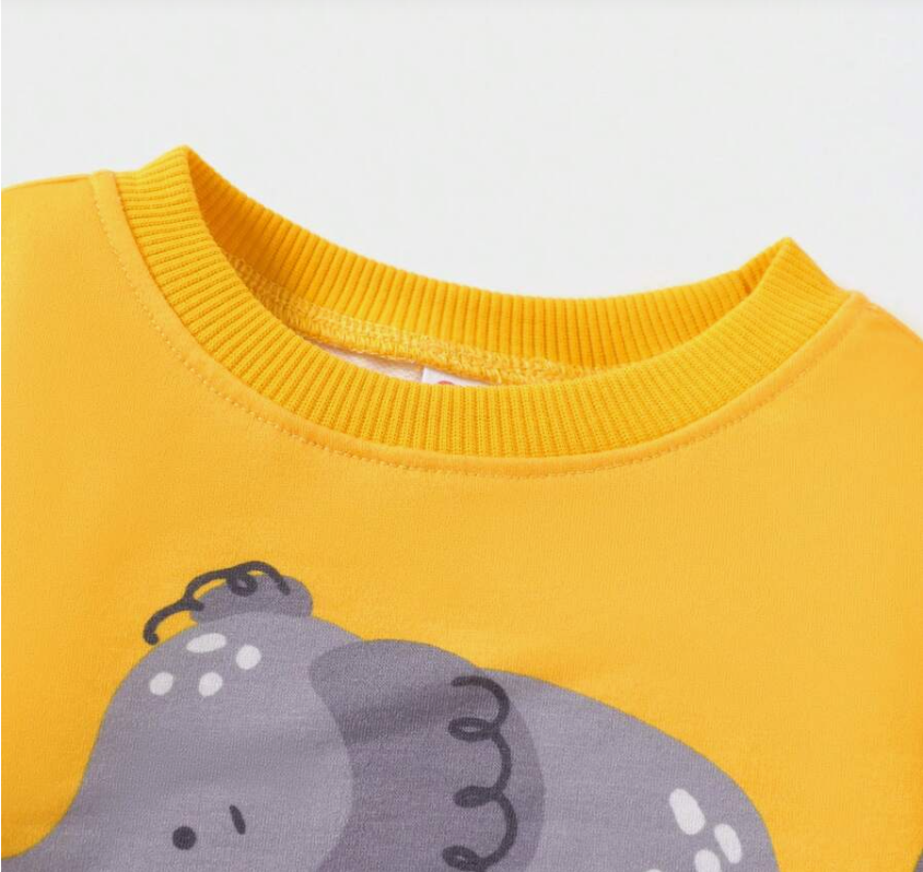 Cute unisex Sweatshirt elephant Print