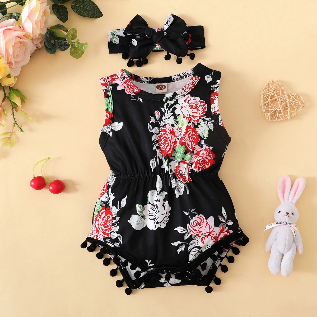 Baby Flower Romper Headband