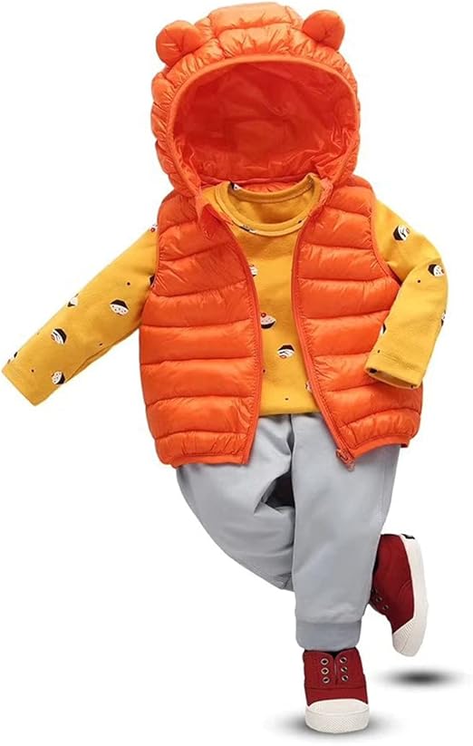 Boys Girls Puffer Down Vest Toddler Sleeveless Jacket