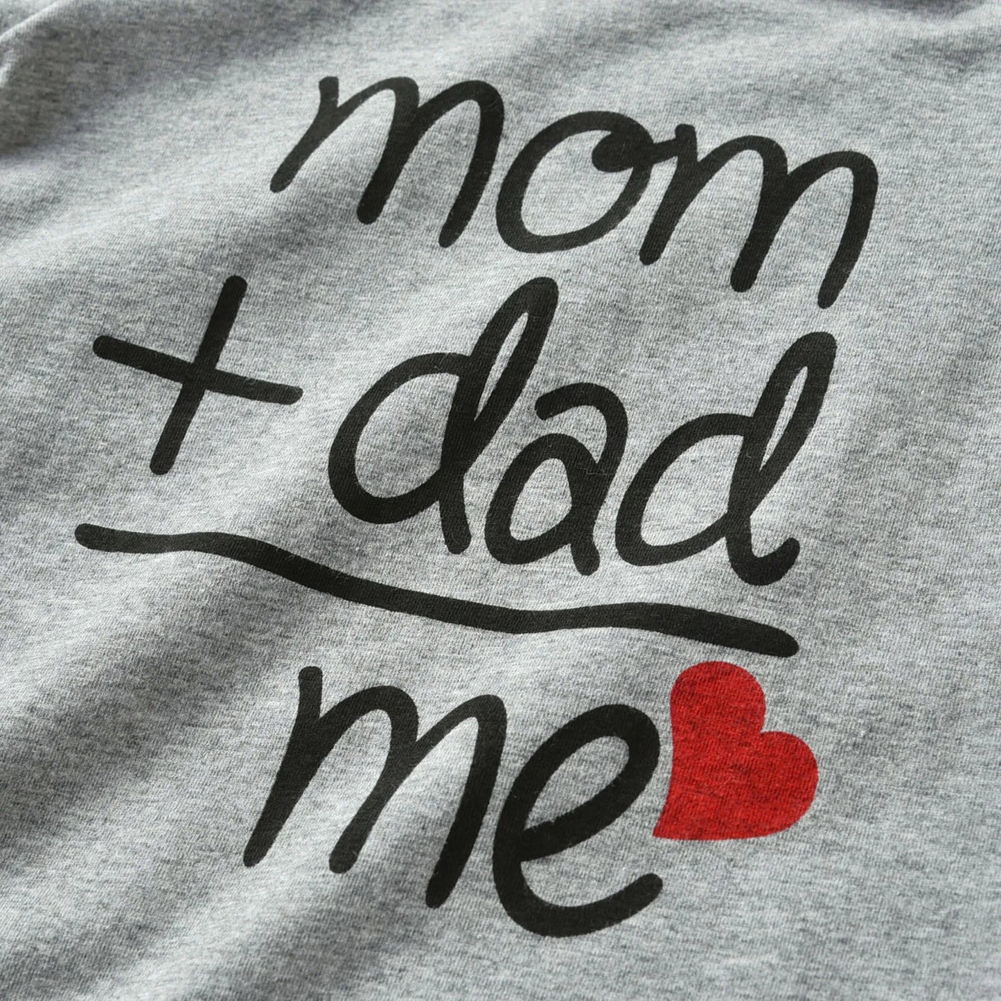 Baby Boy/Girl 95% Cotton Long-sleeve Love Heart and Letter Print Jumpsuit