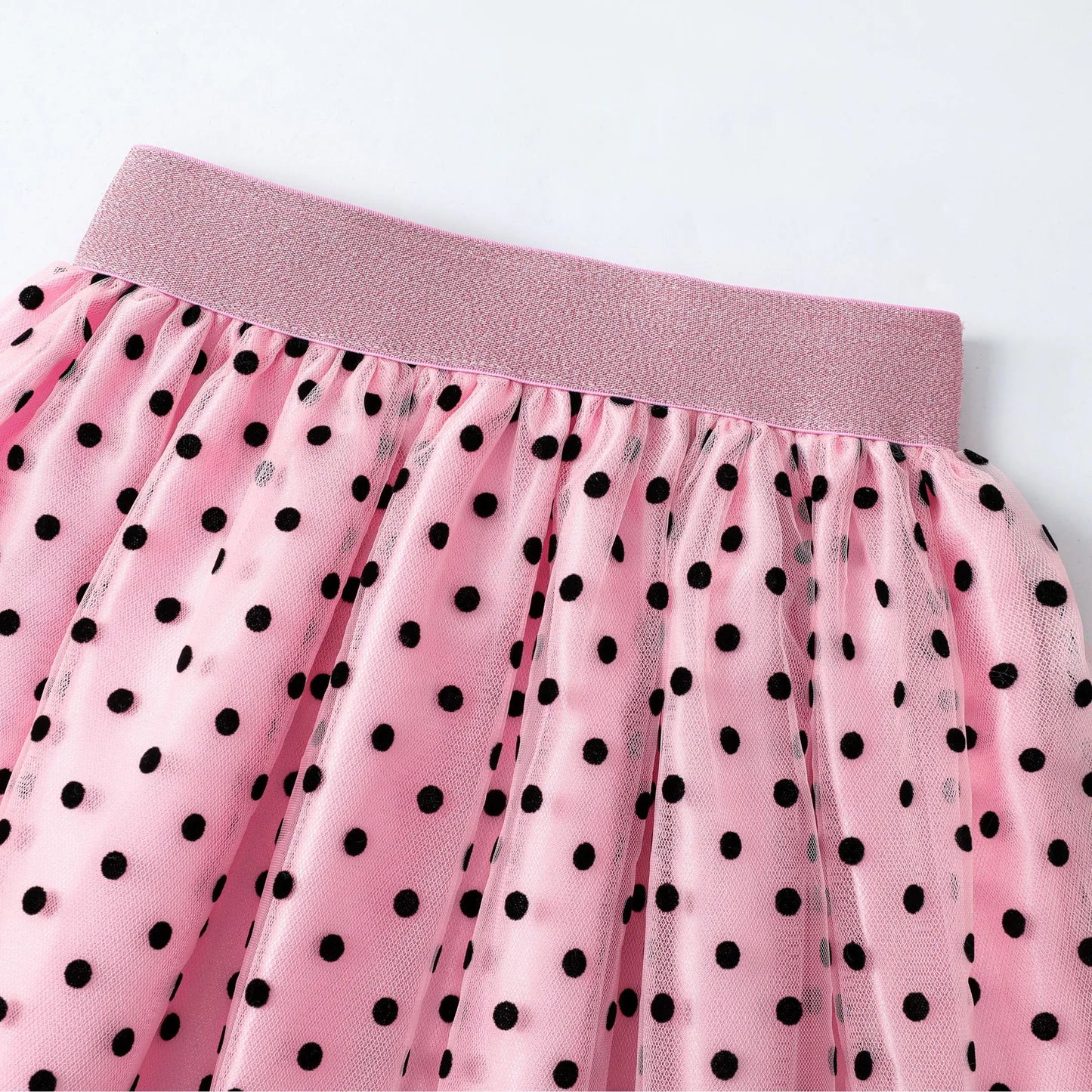 Dot Polka  Multi-layered Skirt