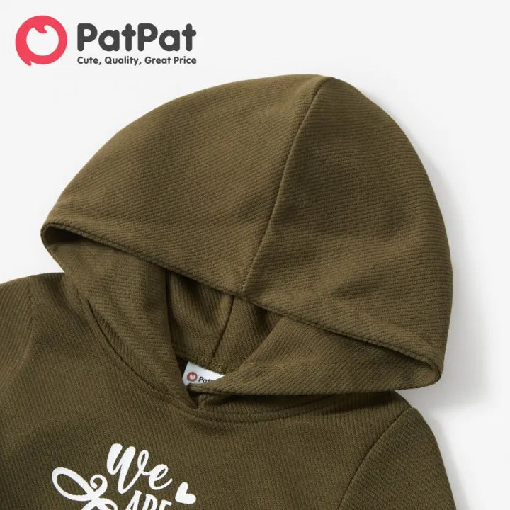Baby Army Green Pullover Hoodie  Tank Romper