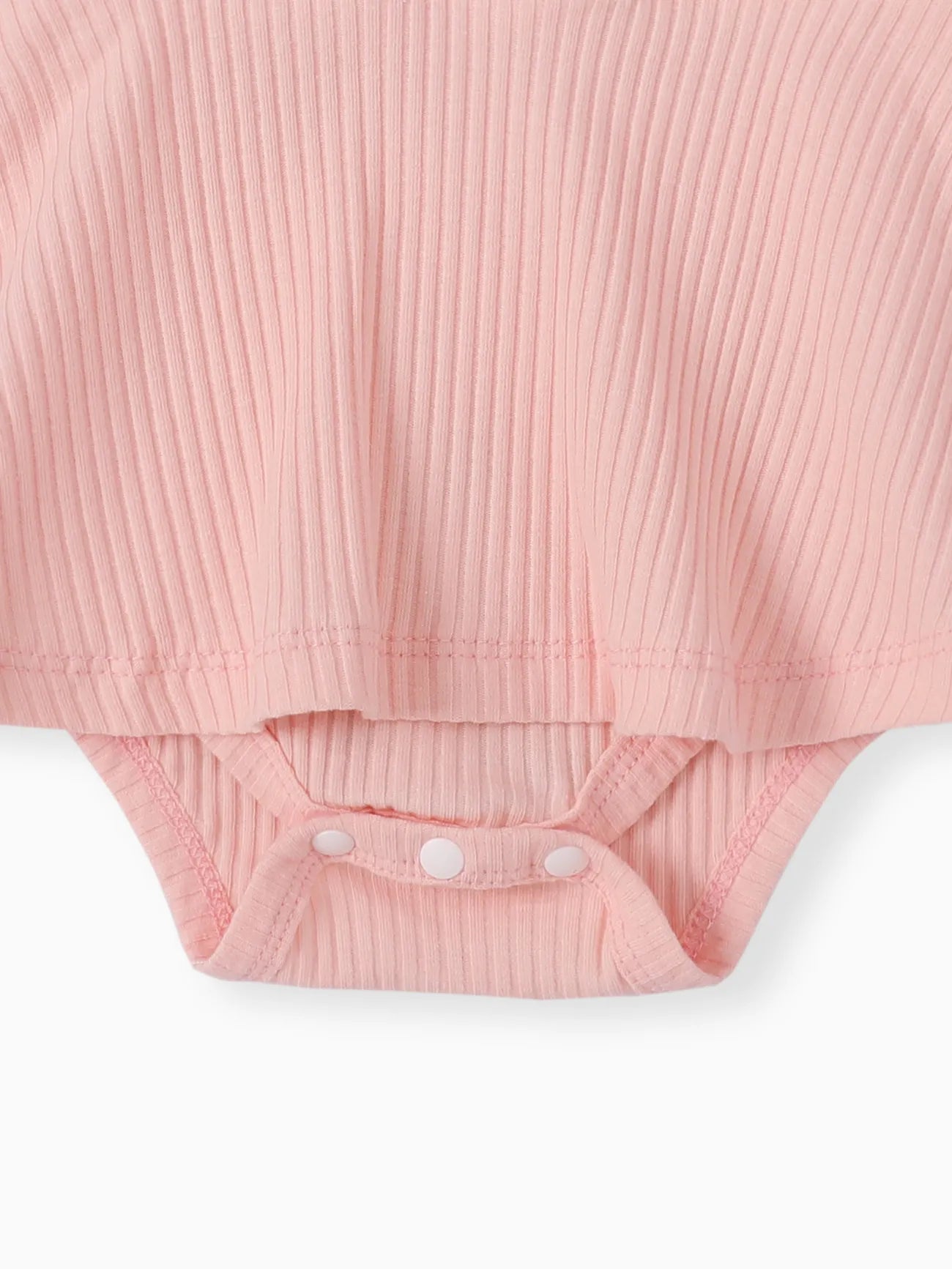 Lace Flutter sleeve Ribbed Romper