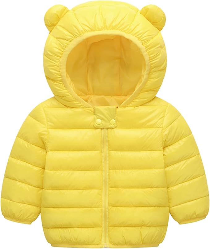 Cute Baby Girls Jackets Kids Boys Down Coats With Ear Hoodie Spring Girl Clothes Infant Children's Clothing for Boys Coat