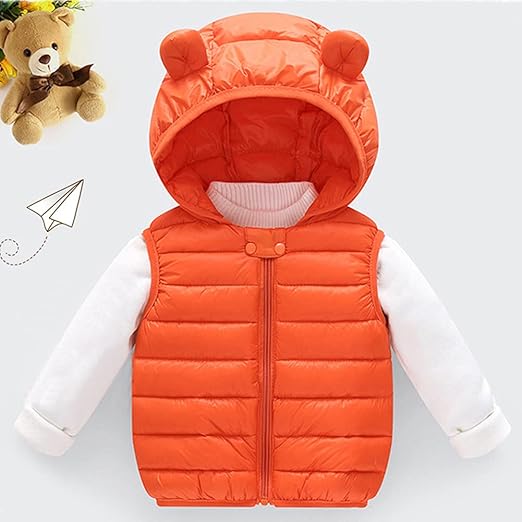 Boys Girls Puffer Down Vest Toddler Sleeveless Jacket