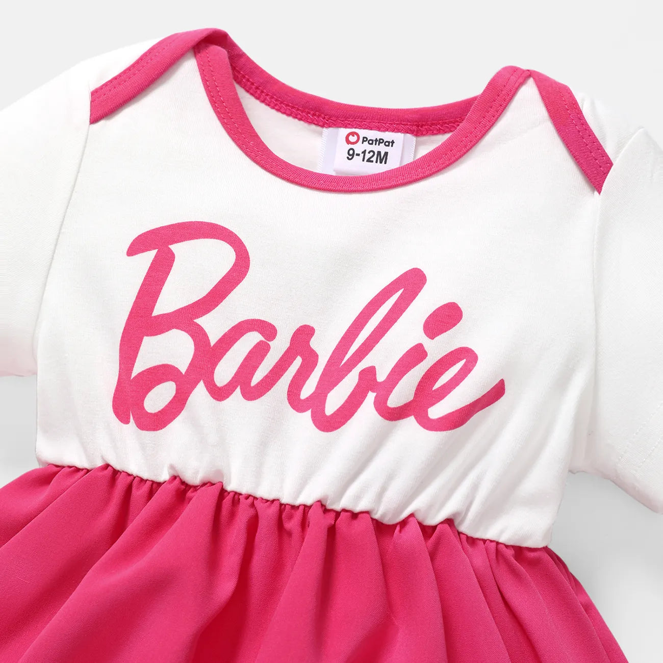 Barbie Letter Print Belted Combo Tank Romper