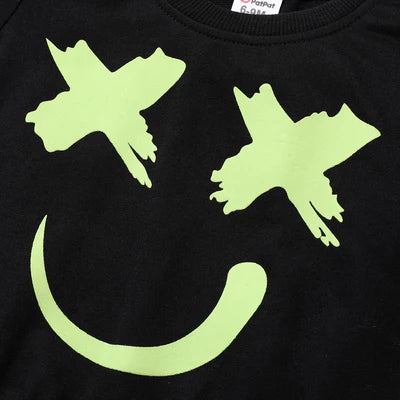 winter Glow in The Dark Print Long-sleeve Sweatshirt