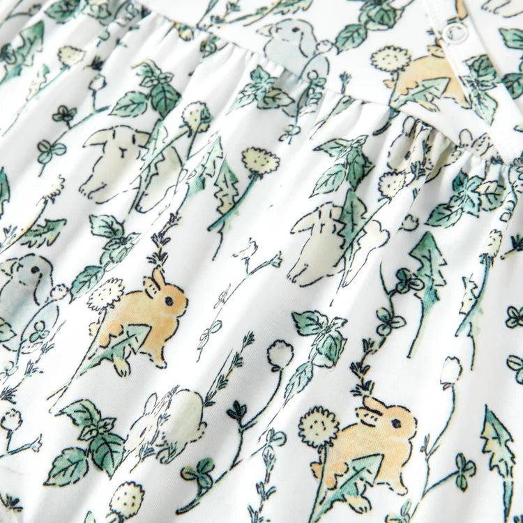 Baby Girl Clothes Floral Print Jumpsuit Color block