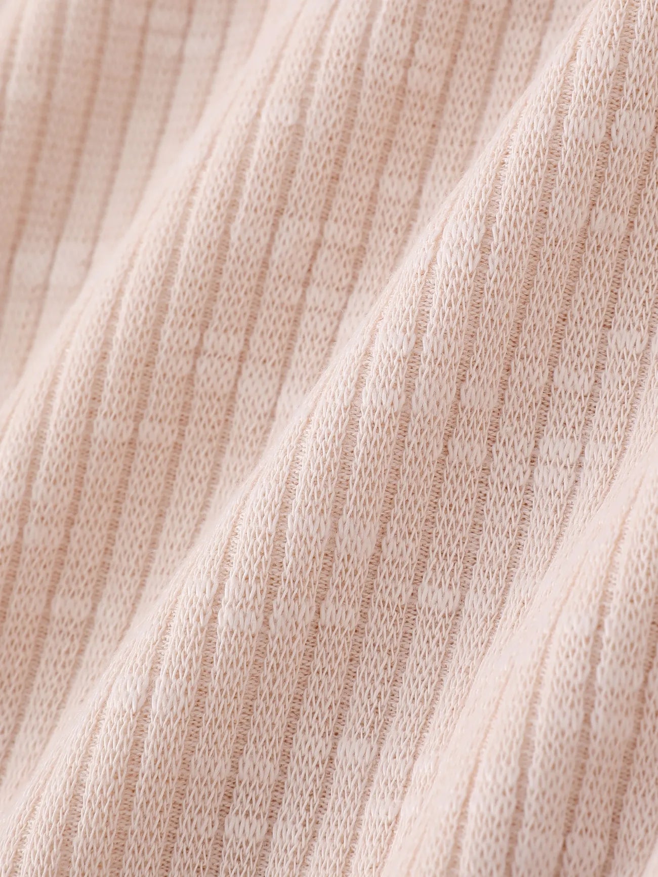 Winter Design Button Solid Ribbed Knitted Long-sleeve Pullover Top