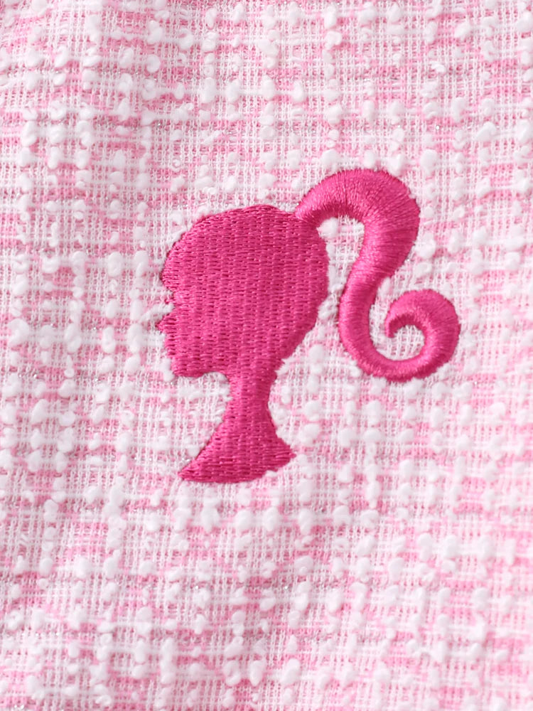 Barbie Character Print Sweet Secret Button Top