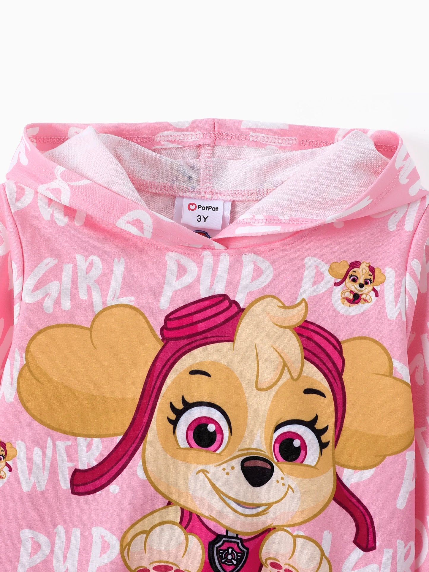 PAW Patrol Toddler Girl Big Skye Long-sleeve Hoodie Pink