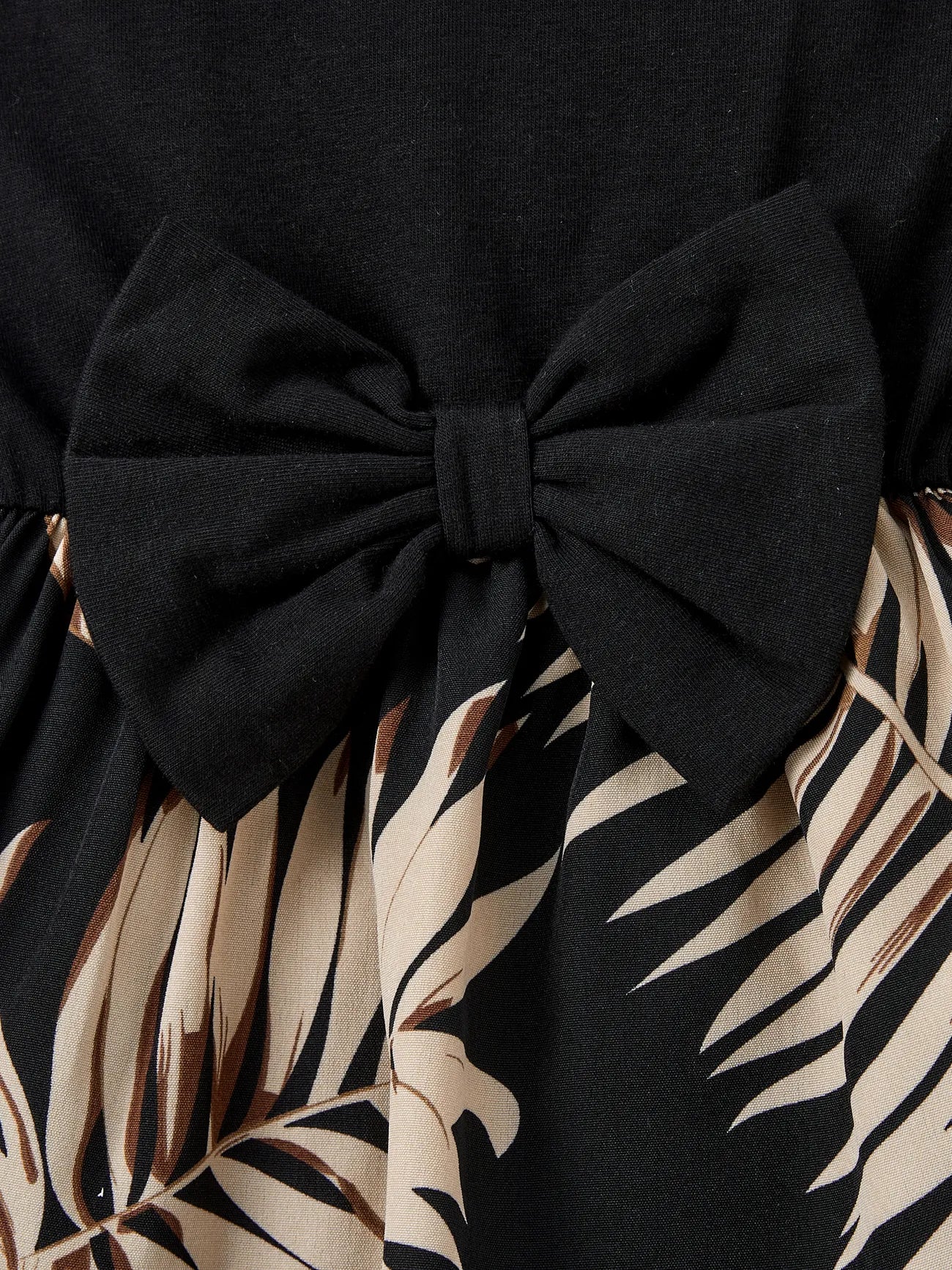 Black Tropical Romper