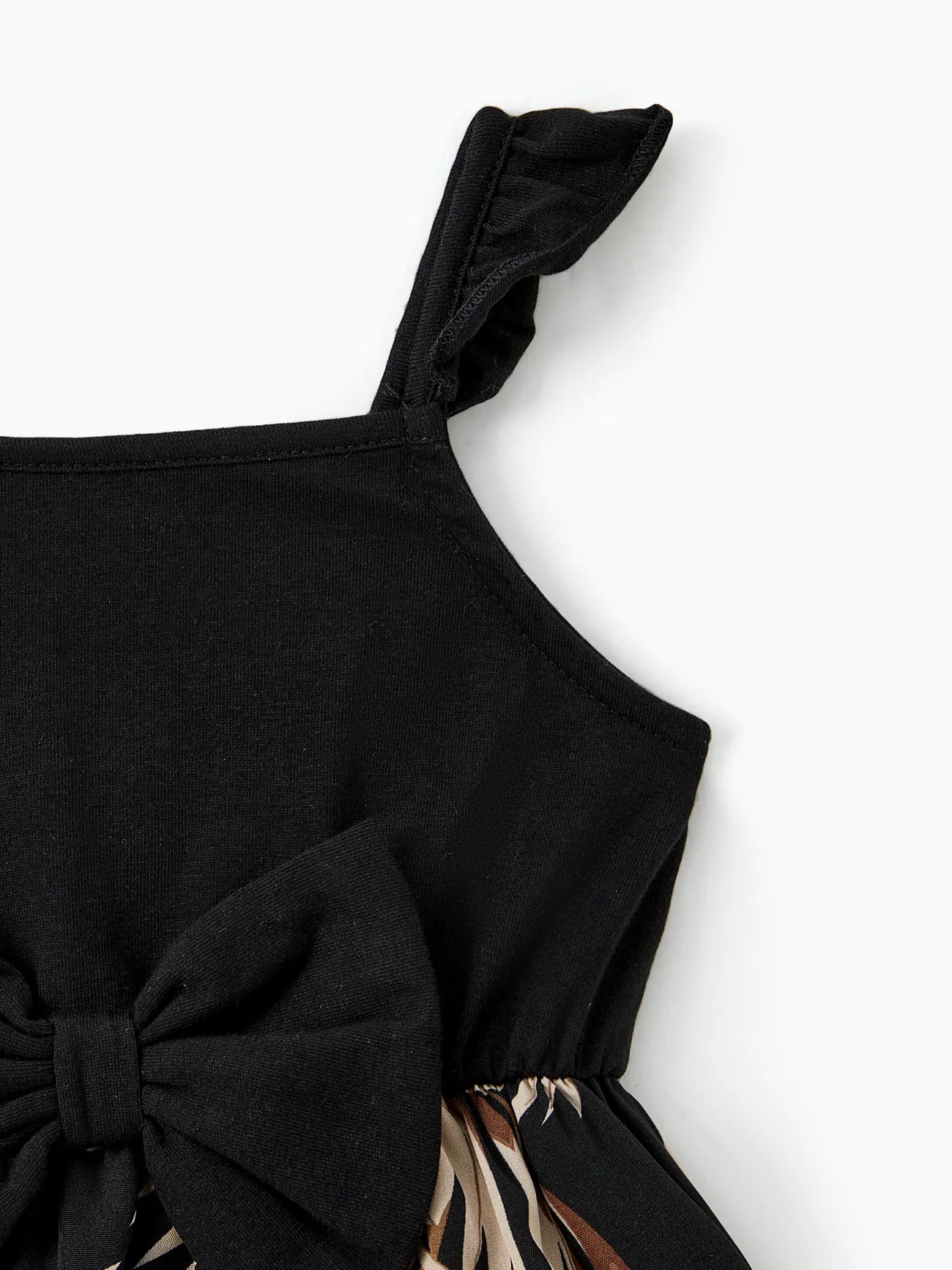 Black Tropical Romper