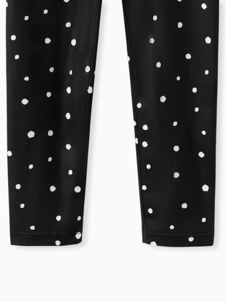 Toddler/Kid Girl Elasticized Leggings Black