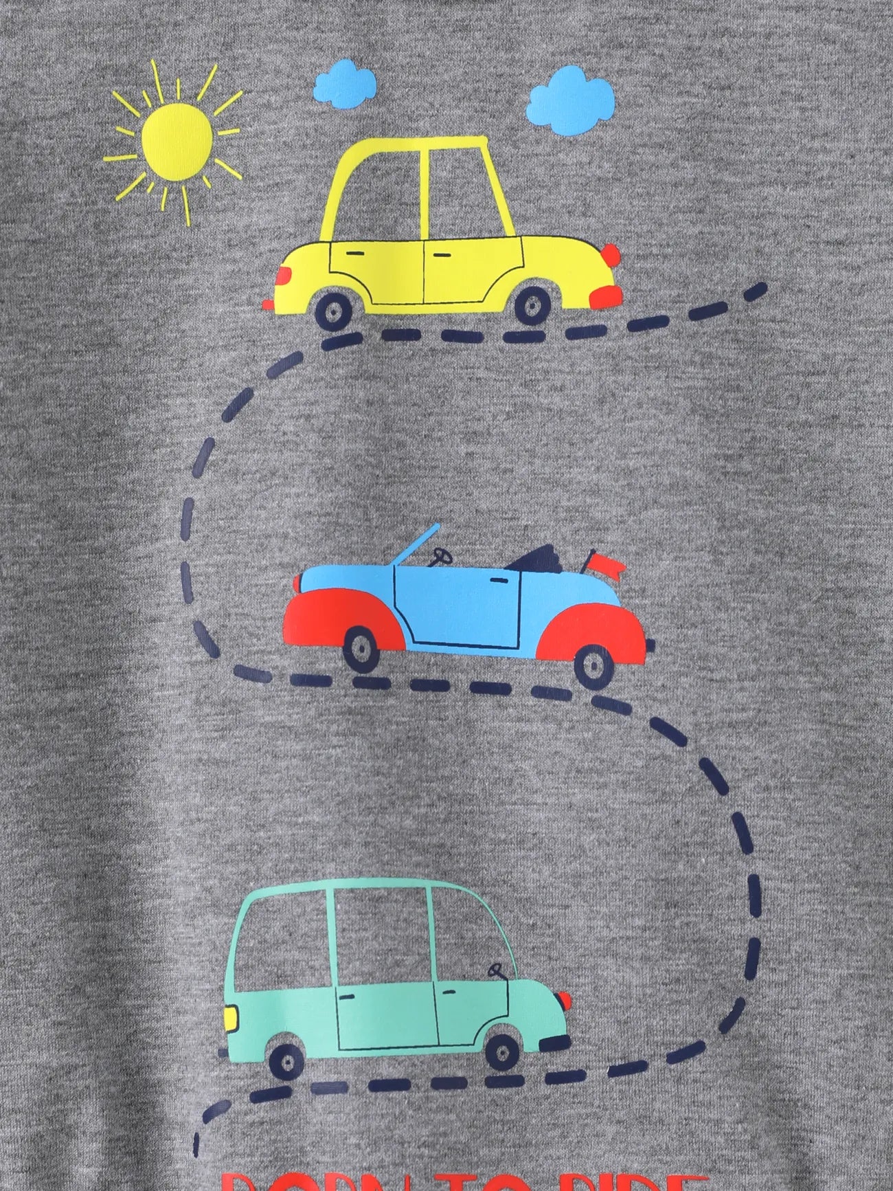 Vehicle Baby Boy Cartoon Romper