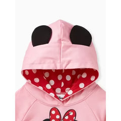 Mickey and Friends Toddler Boys/Girls Character Stereo Ear Hoodies Pink