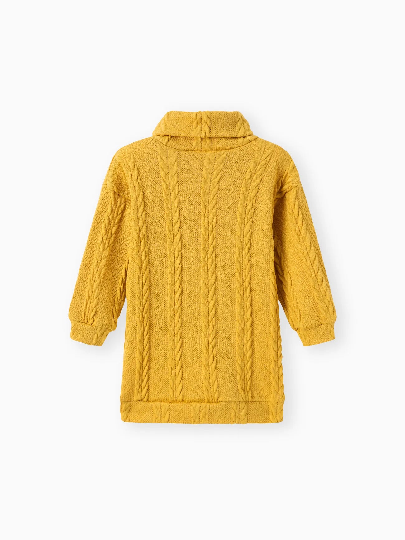 Winter Kid Girl Solid Cable Knit Sweater