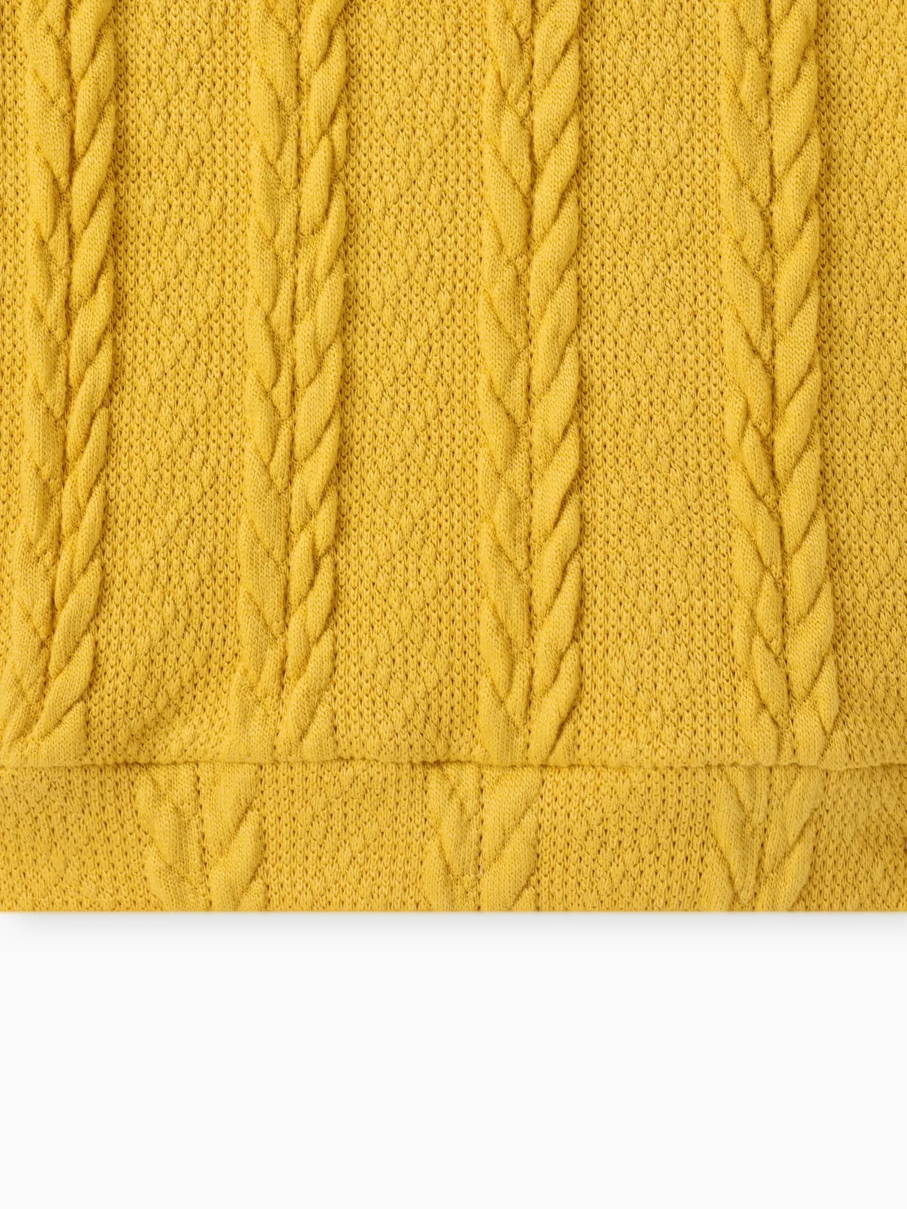 Winter Kid Girl Solid Cable Knit Sweater