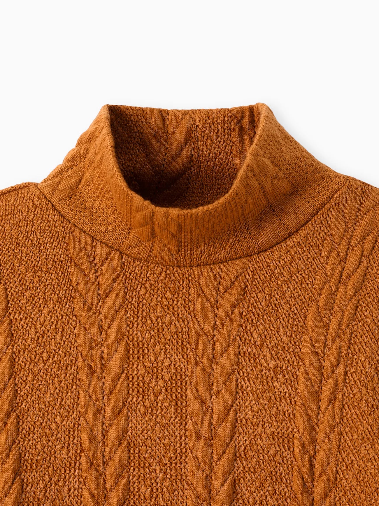 Winter Kid Girl Solid Cable Knit Sweater