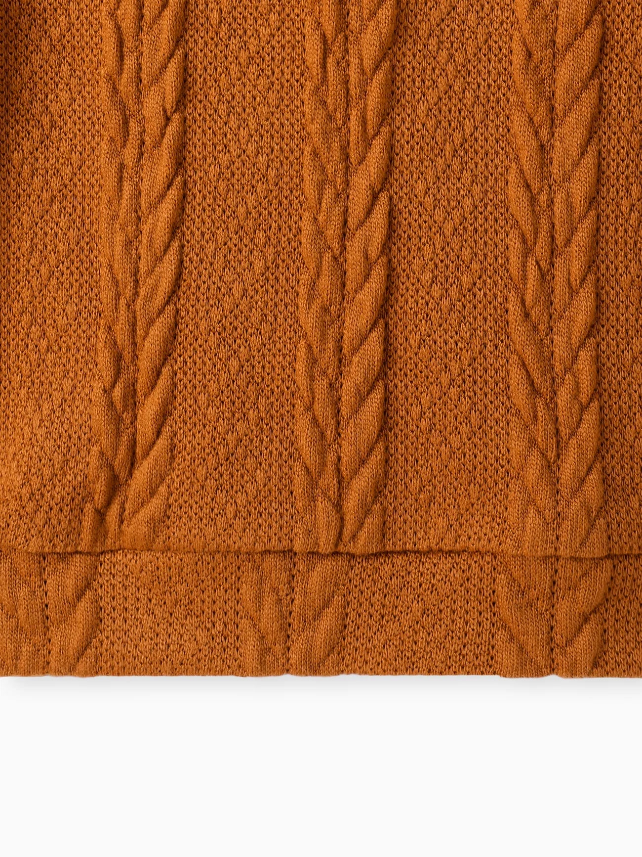 Winter Kid Girl Solid Cable Knit Sweater