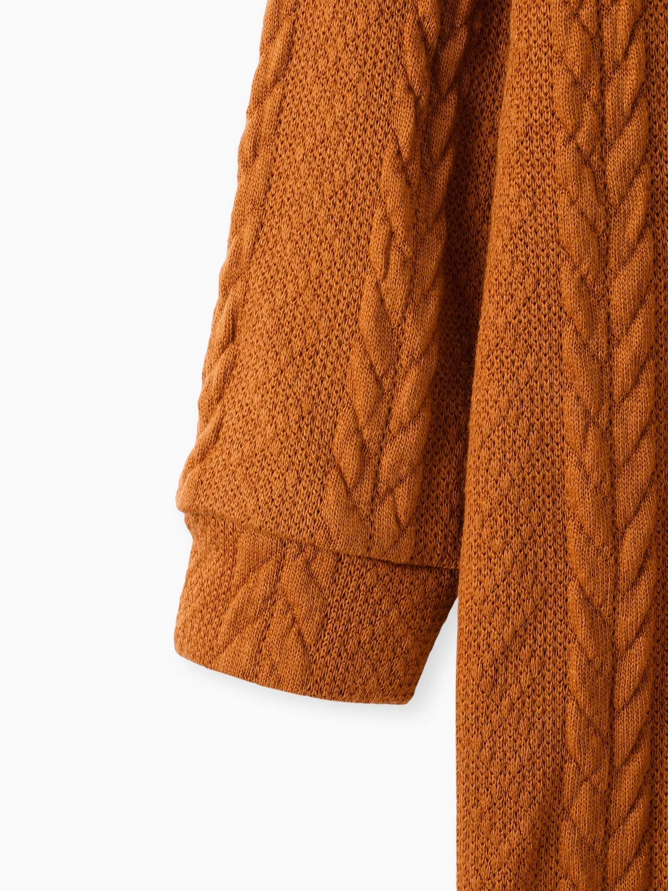 Winter Kid Girl Solid Cable Knit Sweater