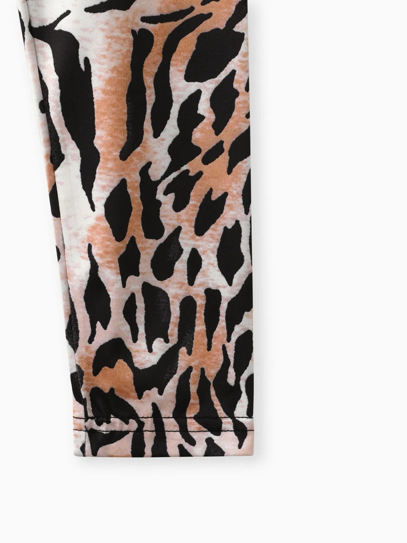 Girl Letter Print Leopard Print Leggings