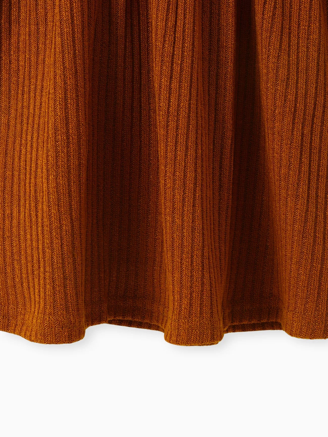 winter Girl Turtleneck Solid Color Ribbed Long-sleeve Dress