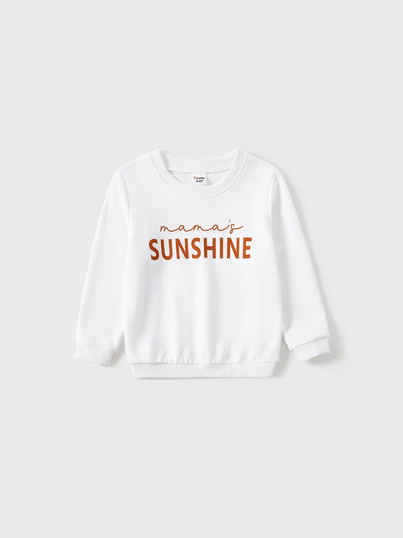 Letter Print Round Neck Long-sleeve sweatshirt