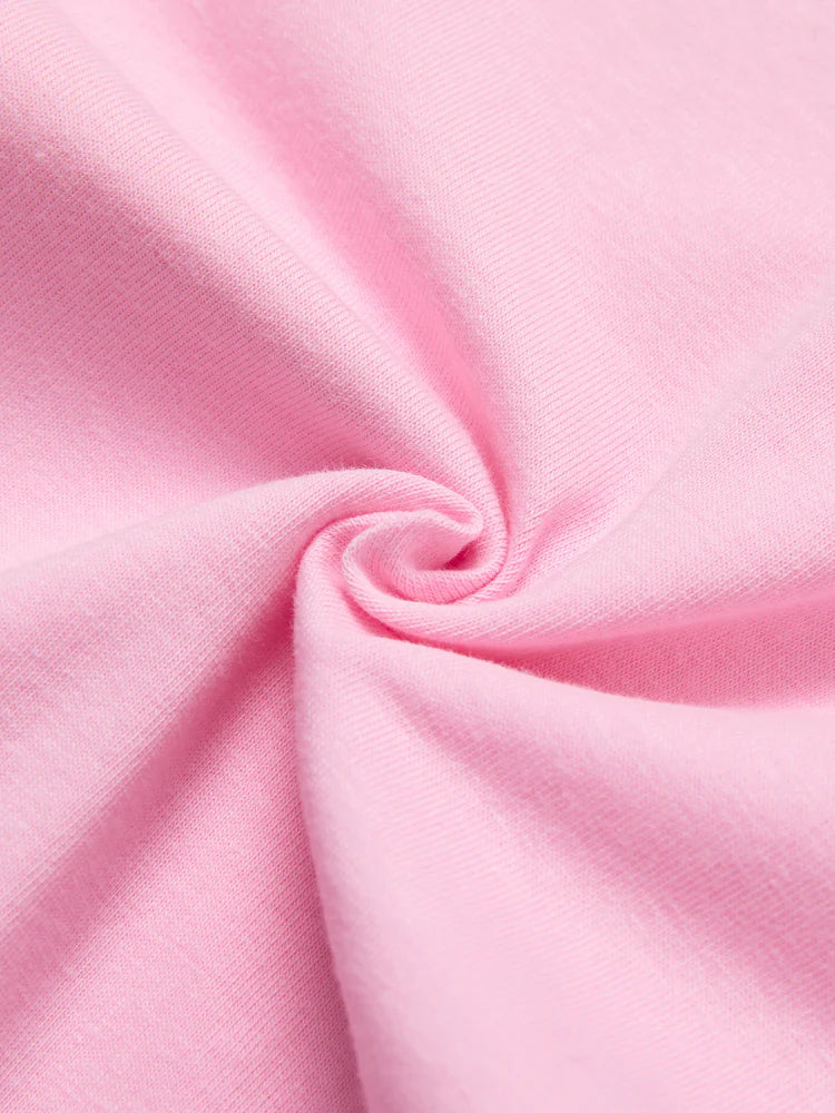 Girl Casual Cotton Elasticized without Pocket Pants Pink