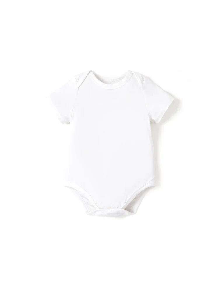 Bamboo Baby Boy/Girl Casual Romper White
